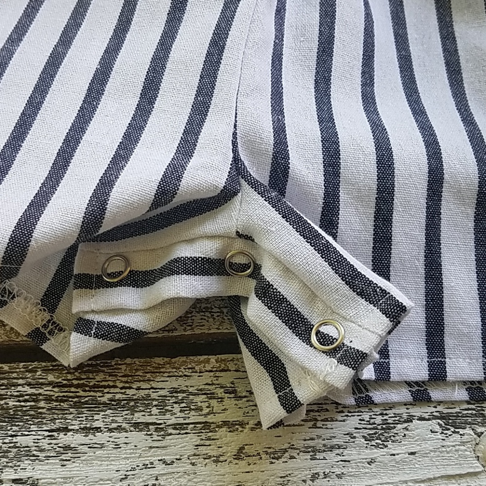 Striped Romper - Picture 8 of 9